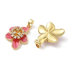 Pendentifs en laiton zircon cubique transparent&nbsp;CU-CBA280C-03G-02
