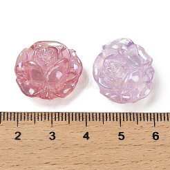 УФ-покрытие светящиеся радужные переливающиеся акриловые бусины&nbsp;LACR-R001-15A