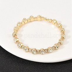 Браслеты из железа со стразами для женщин&nbsp;BJEW-A156-02G