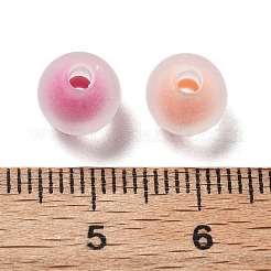 Матовые прозрачные акриловые бусины OACR-A032-14A