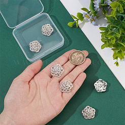 6 шт. пуговицы из цинкового сплава с 1 отверстиями FIND-FG0004-89S