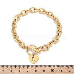 Браслеты с подвесками из нержавеющей стали 304 золотистого цвета&nbsp;LS-NJEW-K284-01G-L