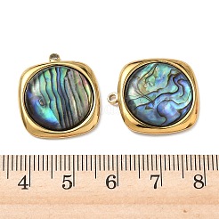 Natur Paua Muschel Anhänger&nbsp;STAS-G397-11G-02
