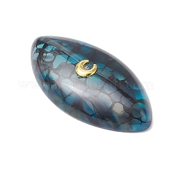 3 шт. 3 стиля окрашенных натуральных бразильских агатов кабошонов PALLOY-JF04017-03