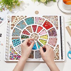 Деревянные бусины дизайнерские доски WOOD-WH0042-26D