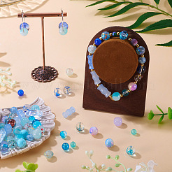 80 г прозрачных стеклянных бусин&nbsp;DGLA-TA0001-47F