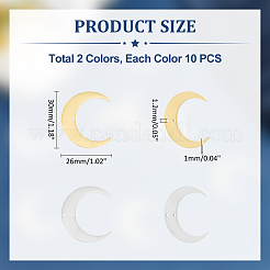 20 шт. 2 цвета 201 нержавеющая сталь 2-петлевые соединительные подвески STAS-UN0055-20
