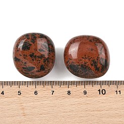 Натуральный бисер из обсидиана из красного дерева&nbsp;G-G348-01B-44