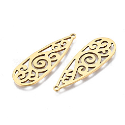 Placcatura ionica (ip) 201 pendenti in acciaio inossidabile&nbsp;X-STAS-T044-234G