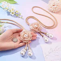 Raffhalter aus Stoffblume&nbsp;AJEW-TAC0038-38B