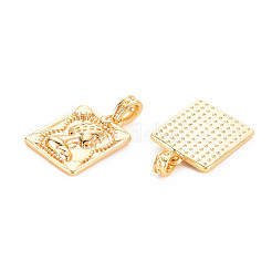 Pendentifs de placage en laiton&nbsp;KK-N233-197