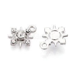 Подвески из сплава с покрытием стойки и стразами PALLOY-T090-47P