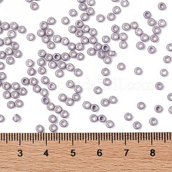 トーホー 8/0ラウンドビーズ  日本製シードビーズ  （554f）マットな亜鉛メッキラベンダー  3mm  穴：1mm  約220個/10g&nbsp;X-SEED-TR08-0554F