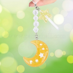 Украшение мобильного кулона из смолы и пластика HJEW-AB00621