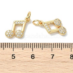 Messing klare Zirkonia Charms&nbsp;XGRQ3P809-629G