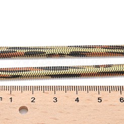 Женские цепочки-елочки толщиной 5.5 мм из нержавеющей стали 304 с распылением краски в виде змеиной кожи NJEW-C083-03G