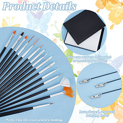 Набор из пластиковых и железных зажимов-аллигаторов и основания AJEW-OC0005-22