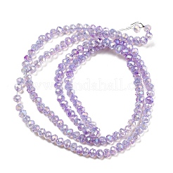 Прозрачная выпечка окрашенные стеклянные бусины нити DGLA-F002-02B-03