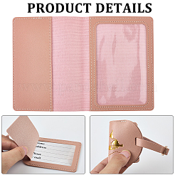 2 бирка для багажа из искусственной кожи и 2 обложки для паспорта FIND-CL0001-14A