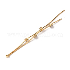 Большие кулоны из латуни с микропейвом и прозрачным фианитом&nbsp;KK-G510-03G