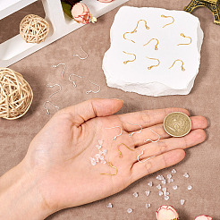 20 шт. 2 стиля 925 плоские серебряные швензы STER-TA0001-38