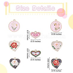 24 шт. Подвески из сплава с эмалью&nbsp;JX178A