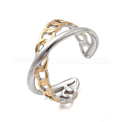 Регулируемые манжеты из нержавеющей стали 304 для женщин RJEW-B150-01GP-06