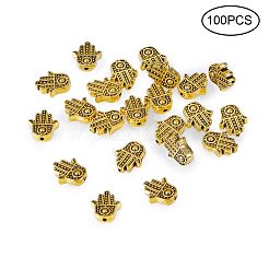 Сплавочные овальные бусины тибетского стиля &nbsp;TIBEB-PH0004-57