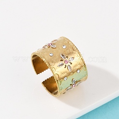 Открытые кольца манжеты из нержавеющей стали 304&nbsp;RJEW-S629-10G-D