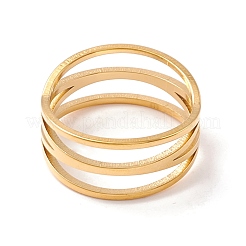 Bague croisée en acier inoxydable 304 pour femme&nbsp;RJEW-B035-03G