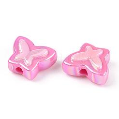 アクリルビーズ  混合図形  ショッキングピンク  7~36.5x7~36.5x5.5~36.5mm  穴：1.8~4.5mm  約299個/500g&nbsp;MACR-M040-01F