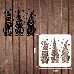 Grands modèles de pochoirs de peinture de dessin réutilisables en plastique&nbsp;DIY-WH0202-076