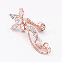 Joya piercing&nbsp;AJEW-P017-08RG