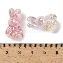 УФ-покрытие прозрачные радужные переливающиеся акриловые бусины TACR-R001-04A