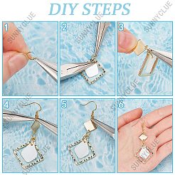 Набор для самостоятельного изготовления сережек-подвесок из натуральных ракушек DIY-SC0025-83