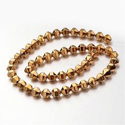 Гальванизировать немагнитных синтетический гематит нитей бисера&nbsp;G-F300-29B-03