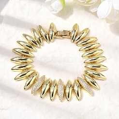 Браслеты из латунной цепочки для женщин BJEW-H630-10G