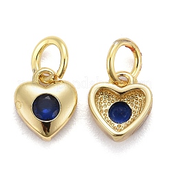 Латунные микро проложить кубического циркония подвески KK-P192-07