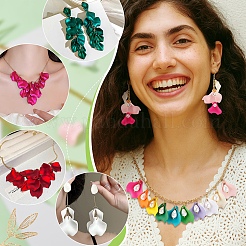 60шт 10 стиля непрозрачные подвески из смолы&nbsp;RESI-PH0002-59