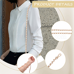 1 шт. цепной ремешок для сумки из искусственной кожи и сплава&nbsp;PURS-CL0001-13A