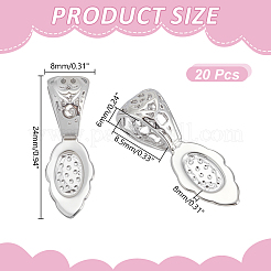 20 шт. латунные зажимные скобы для покрытия стойки&nbsp;KK-HY0004-21P