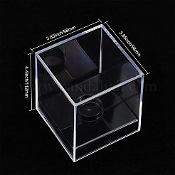 Vitrine de baseball acrylique transparente carrée&nbsp;CON-WH0092-19