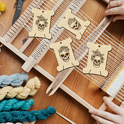 14 шт. 14 стильные фанерные доски для намотки резьбы WOOD-WH0060-09