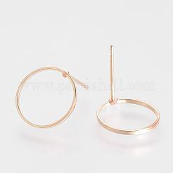 Латунная фурнитура для серег KK-S327-14KC