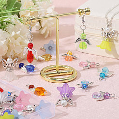 60шт 12 стиля стеклянный кулон&nbsp;PALLOY-CA00001