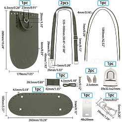 Pu Leder Umhängetasche Herstellung Kits&nbsp;DIY-WH0209-77