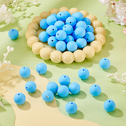 50pcs perles de silicone écologiques de qualité alimentaire&nbsp;SIL-TA0002-89I