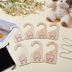 7 шт. органайзер для вешалок из МДФ&nbsp;AJEW-WH0752-034