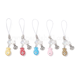 Ремешки для мобильных телефонов из сплава лэмпворк&nbsp;HJEW-TA00397