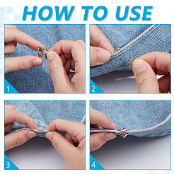 20 шт. 2-цветные антибликовые броши-булавки для лацканов из сплава JEWB-AR0001-24A